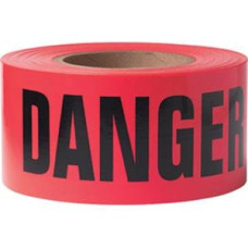 TruForce™ Barricade Tape, "Danger", Red/Black 8 p/Case